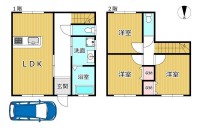 GNスタイル ～平成１６年建築３ＬＤＫ～
スーパー・コンビニ・ドラッグストアが徒歩５分圏内に揃っており買い物便利♪