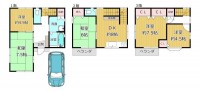 GNスタイル ～平成２０年建築、部屋数を多く確保した５ＤＫの間取り～
カーポート付き駐車場あり（車種による）
