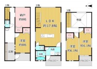 GNスタイル ★令和１年建築４ＬＤＫ
★ＬＤＫは一部吹き抜けになっており明るく開放感のある空間に♪
★カースペース２台可能！（車種による）