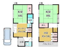 GNスタイル ★木造２階建て３Ｋ
★建替え用地としてもいかがでしょうか。
