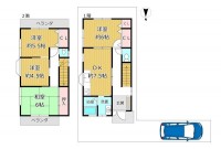 GNスタイル ★木造２階建て４ＤＫ！屋根裏収納付き♪
★空家のため気兼ねなく内覧可能です。お気軽にお問い合わせください！