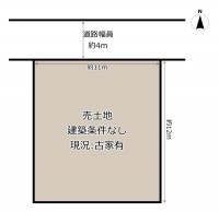 GNスタイル ★建築条件なし売土地！お好きなハウスメーカーで建築可能です♪
★公簿土地面積約３７坪、間口約１１ｍの整形地♪