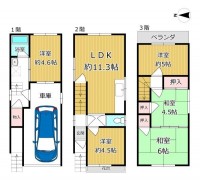 GNスタイル ★シャッター車庫付き５ＬＤＫ！
★空家のため気兼ねなく内覧可能です。お気軽にお問い合わせください♪