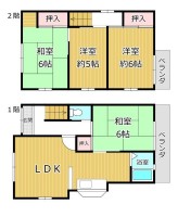 GNスタイル ★木造２階建て４ＬＤＫ
★空家のため気兼ねなく内覧可能です。お気軽にお問い合わせください♪