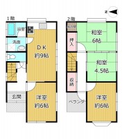 GNスタイル ★木造２階建て４ＤＫ！
★近鉄大阪線「高安」駅まで徒歩９分の立地♪