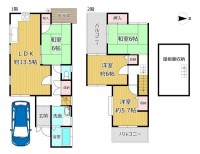 GNスタイル 〇平成１３年のパナソニックホームズ建築の家
〇小学校近く、安心の立地