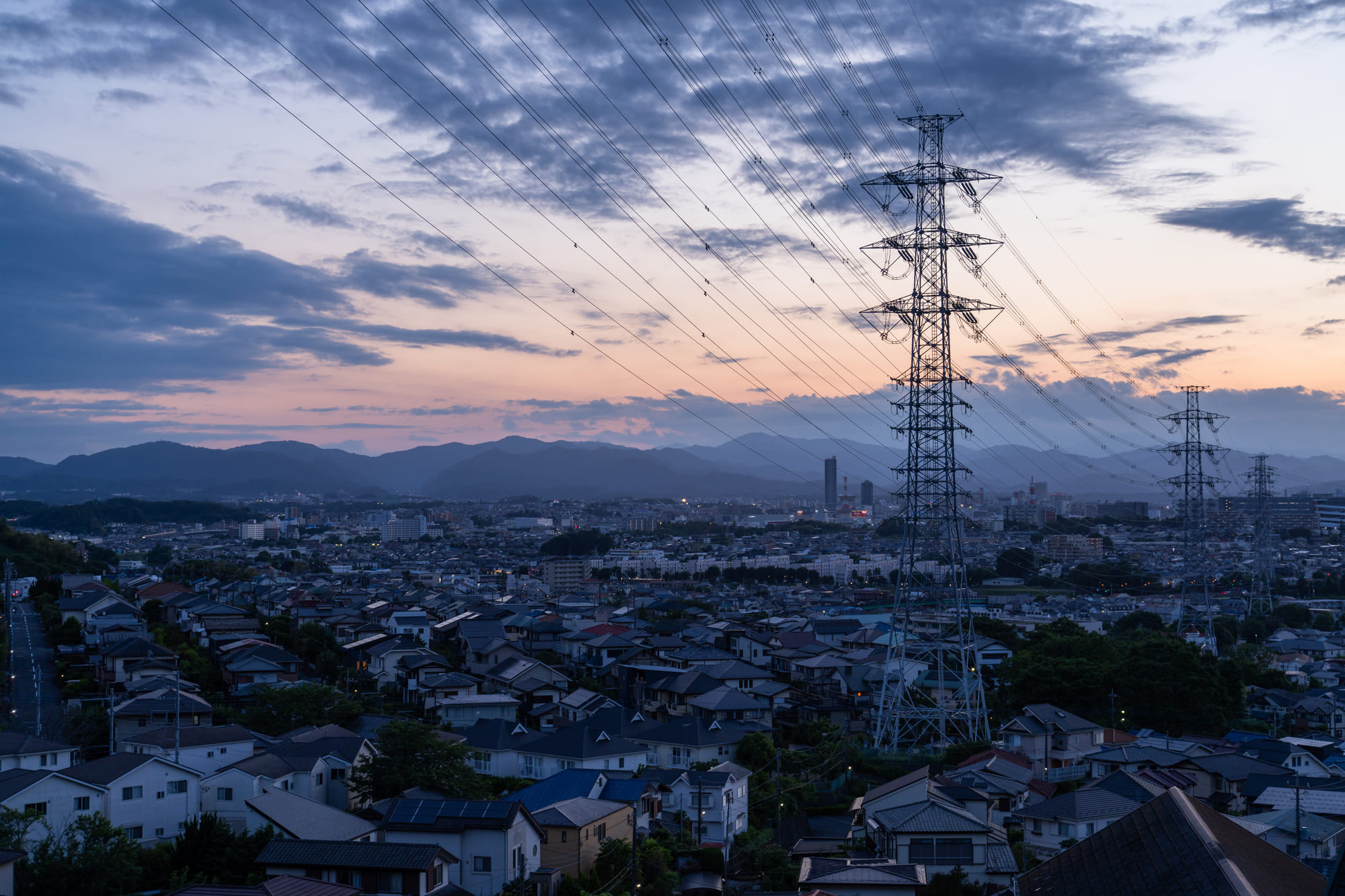 住宅街の景色